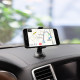 Тримач для мобільного HOCO CA40 Refined suction cup base in-car dashboard phone holder Black (6957531089223)