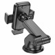 Тримач для мобільного HOCO CA95 Polaris push-type telescopic suction cup car holder Black (6931474758514)