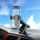 Тримач для мобільного HOCO CA104 vertical and horizontal telescopic gravity vehicle holder Black Metal Gray (6931474766236)