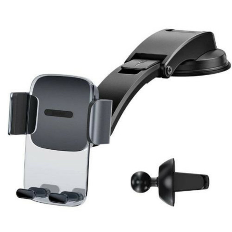 Кріплення для мобільного телефону Baseus Easy Control Clamp Car Mount Holder A Set Black(SUYK000001)