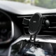 Тримач для мобільного HOCO CA56 Plus Armor metal gravity car holder Black Silver (6931474760296)