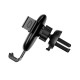 Тримач для мобільного HOCO CA56 Plus Armor metal gravity car holder Black Silver (6931474760296)