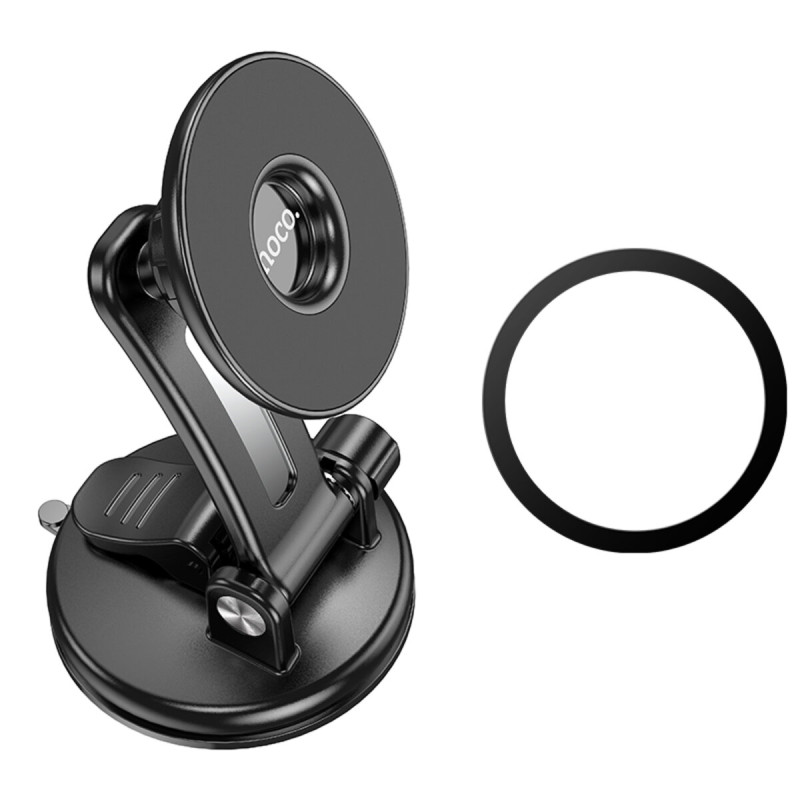 Тримач для мобільного HOCO CA113 Excelle center console ring magnetic car holder Black (6931474775962)