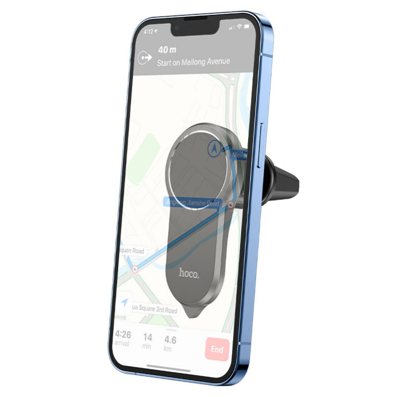 Тримач для мобільного HOCO CA96 Imperor multi-function air outlet car holder Black (6931474760562)
