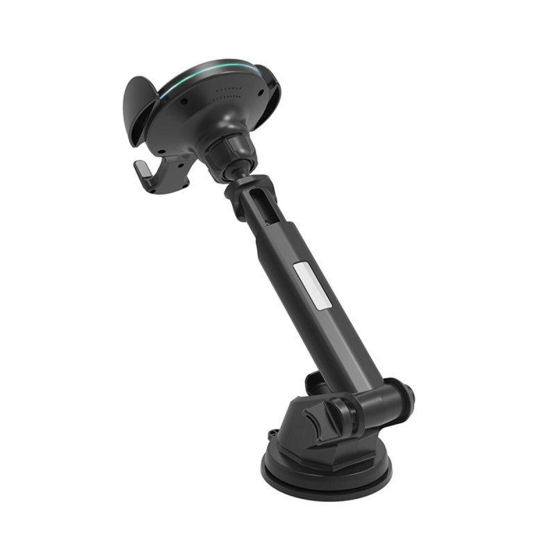Тримач для мобiльного з БЗП HOCO CA60 Aspiring infrared sensor wireless charging car holder Black (6931474718754)