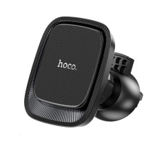 Тримач для мобільного HOCO CA115 Blue Shark air outlet magnetic car holder Black Metal Gray (6931474777867)