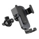 Тримач для мобільного HOCO CA103 vertical and horizontal air outlet gravity car holder Black Metal Gray (6931474766229)