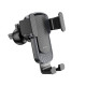 Тримач для мобільного HOCO CA103 vertical and horizontal air outlet gravity car holder Black Metal Gray (6931474766229)