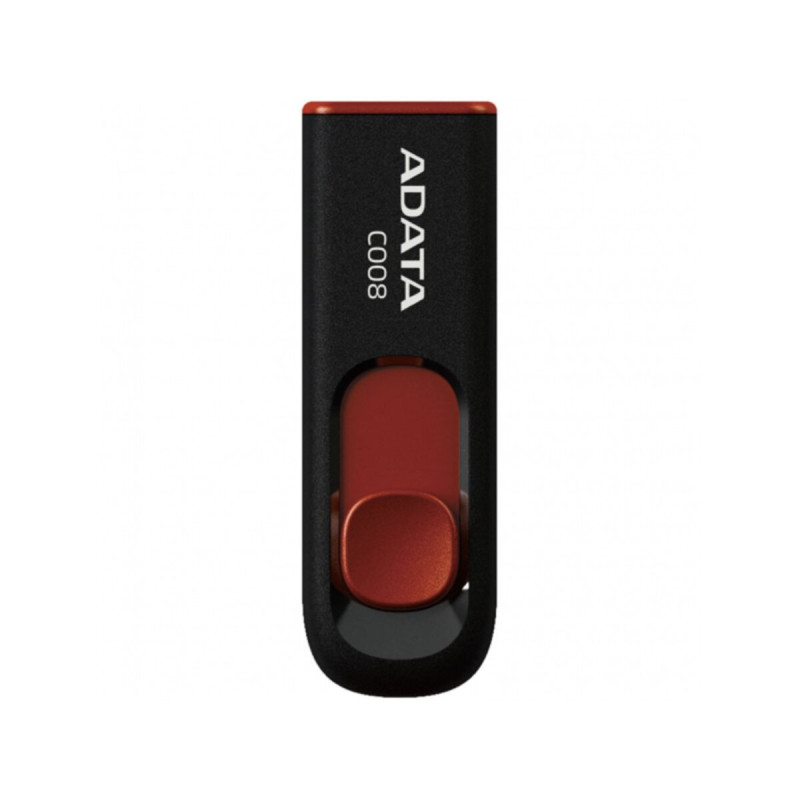 Flash A-DATA USB 2.0 C008 16Gb Black/Red (AC008-16G-RKD)