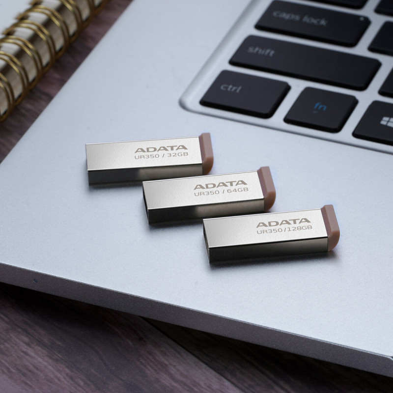 Flash A-DATA USB 3.2 UR 350 32Gb Silver/Beige (UR350-32G-RSR/BG)