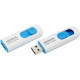 Flash A-DATA USB 2.0 C008 16Gb White/Blue (AC008-16G-RWE)