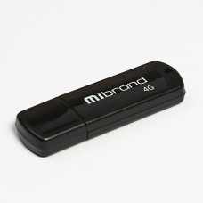 Flash Mibrand USB 2.0 Grizzly 4Gb Black (MI2.0/GR4P3B)