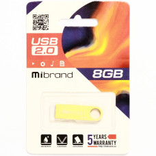 Flash Mibrand USB 2.0 Puma 8Gb Gold (MI2.0/PU8U1G)