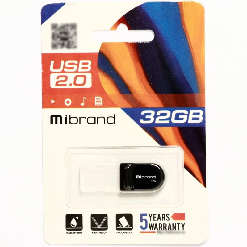 Флешка USBMibrand Scorpio 32GB Black(MI2.0/SC32M3B)