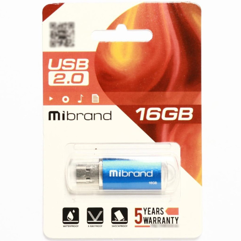 Flash Mibrand USB 2.0 Cougar 16Gb Blue (MI2.0/CU16P1U)