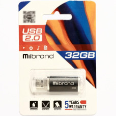 Flash Mibrand USB 2.0 Cougar 32Gb Black (MI2.0/CU32P1B)