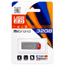 Flash Mibrand USB 2.0 Falcon 32Gb Red (MI2.0/FA32U7R)