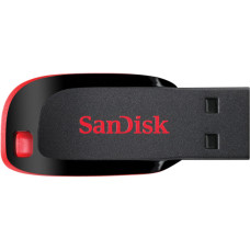 Flash SanDisk USB 2.0 Cruzer Blade 16Gb Black/Red (SDCZ50-016G-B35)