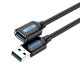 Кабель Vention USB 3.0 A Male to A Female Extension Cable 1.5M black PVC Type (CBHBG) (CBHBG)