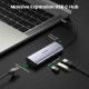 Хаб UGREEN CM252 USB-C to 3xUSB 3.0+RJ45+USB-C Multifunction Adapter (UGR-60718) (UGR-60718)