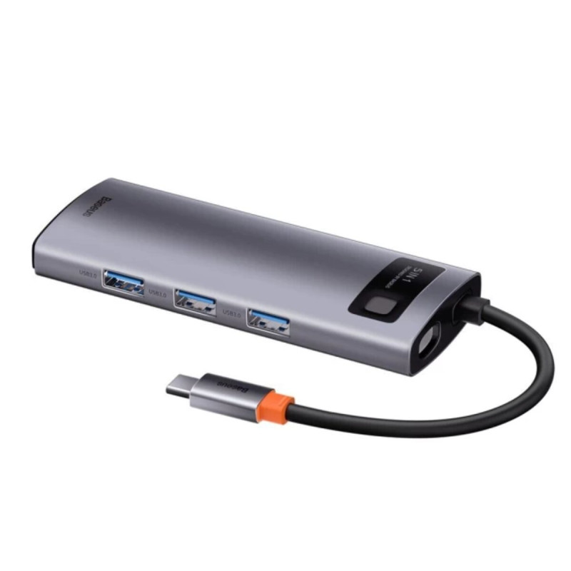 USB-Hub Baseus Metal Gleam Series 5-in-1 Multifunctional （Type-C to HDMI*1+USB3.0*3+PD*1) (CAHUB-CX0G)