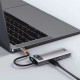 USB-Hub Baseus Metal Gleam Series 5-in-1 Multifunctional （Type-C to HDMI*1+USB3.0*3+PD*1) (CAHUB-CX0G)