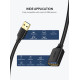 Подовжувач UGREEN US129 USB 3.0 Extension Male Cable 2m (Black) (UGR-10373) (UGR-10373)