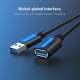 Кабель Vention USB 3.0 A Male to A Female Extension Cable 2M black PVC Type (CBHBH) (CBHBH)