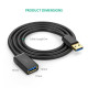 Подовжувач UGREEN US129 USB 3.0 Extension Male Cable 1m (Black) (UGR-10368) (UGR-10368)