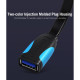 Кабель Подовжувач Vention Flat USB3.0 Extension Cable 1M Black (VAS-A13-B100) (VAS-A13-B100)