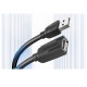 Кабель Подовжувач Vention USB2.0 Extension Cable 3M Black (VAS-A44-B300) (VAS-A44-B300)