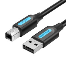 Кабель Vention для принтера USB 2.0 A Male to B Male Cable 2M Black PVC Type (COQBH) (COQBH)