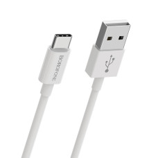 Кабель BOROFONE BX22 USB to Type-C 3A, 1m, PVC, РС connectors, White (BX22CW)