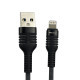 Кабель Mibrand MI-13 Feng World Charging Line USB for Lightning 2A 1m Black/Grey (MIDC/13LBG)