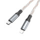 Кабель HOCO U112 Shine PD charging data cable for iP Gray (6931474788795)