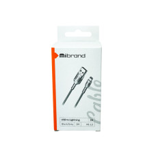 Кабель Mibrand MI-13 Feng World Charging Line USB for Lightning 2A 1m Black/Grey (MIDC/13LBG)