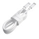 Кабель BOROFONE BX44 Type-C to Type-C, 5A, 100W, 1m, ABS, ABS connectors, White (BX44CC1W)