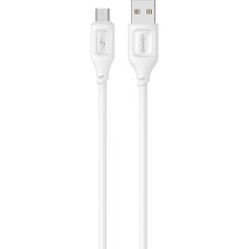 Кабель Usams US-SJ620 Micro Charging & Data Cable -- Moe Series 1m White (SJ620USB02)