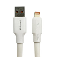 Кабель Mibrand MI-98 PVC Tube Cable USB for Lightning 120W 1m White (MIDC/98LW)