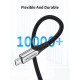 Кабель Vention Cotton Braided USB 2.0 A Male to Micro Male 3A Cable 1.5M Gray Aluminum Alloy Type (COAHG) (COAHG)