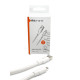 Кабель Mibrand MI-98 PVC Tube Cable USB for Micro 120W 1m White (MIDC/98MW)