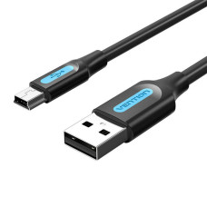 Кабель Vention USB 2.0 A Male to Mini-B Male Cable 1M Black PVC Type (COMBF) (COMBF)