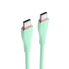 Кабель Vention USB 2.0 C Male to C Male 5A Cable 1M Light Green Silicone Type (TAWGF) (TAWGF)