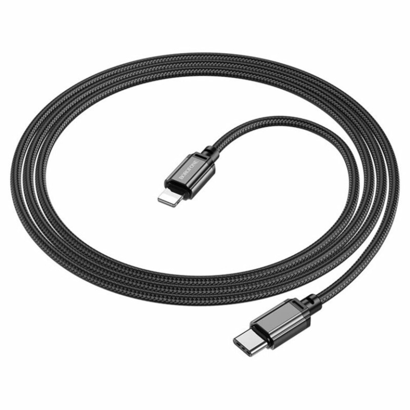 Кабель BOROFONE BX87 Sharp PD charging data cable for iP Black (BX87LPB)