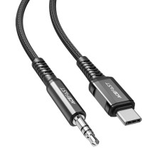 Кабель ACEFAST C1-08 USB-C to 3.5mm aluminum alloy audio cable Black (AFC1-08B)