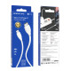 Кабель BOROFONE BX19 Type-C to Type-C 3A, 60W, 1m, PVC, PVC connectors, White (BX19CCW)