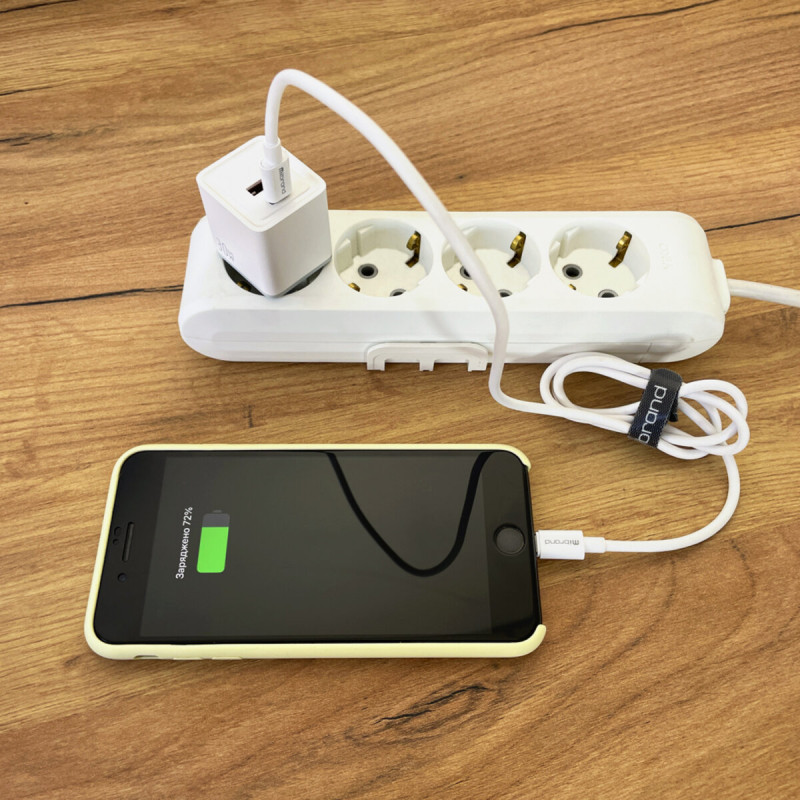 Кабель Mibrand MI-17 Flexible Charging Line Type-C for Lightning 5A 1m White (MIDC/17TLW)