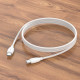 Кабель BOROFONE BX19 Type-C to Type-C 3A, 60W, 1m, PVC, PVC connectors, White (BX19CCW)