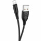 Кабель Usams US-SJ266 U18 Round lightning Cable 1m Black (SJ266USB01)