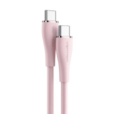 Кабель Vention USB 2.0 C Male to C Male 5A Cable 1.5M Pink Silicone Type (TAWPG) (TAWPG)